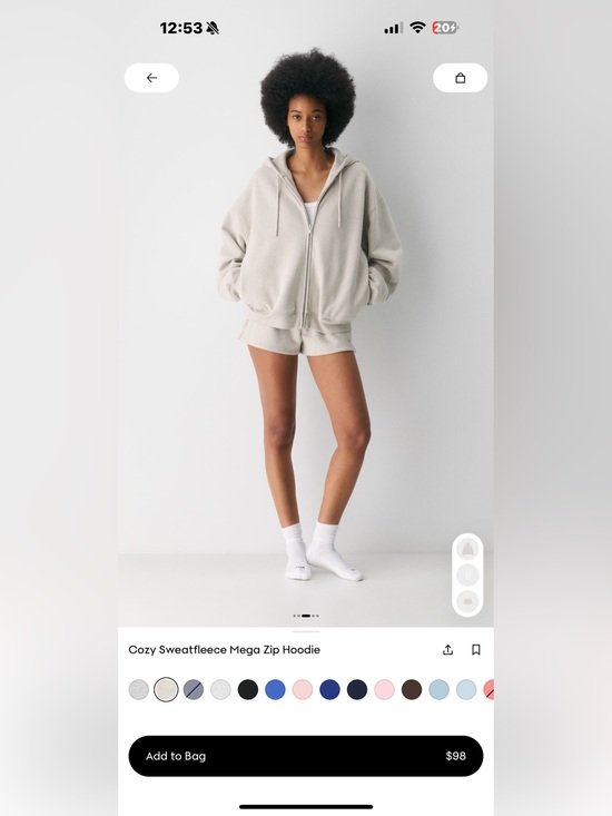 Aritzia Tops - Aritzia cozy sweatfleece mega zip up